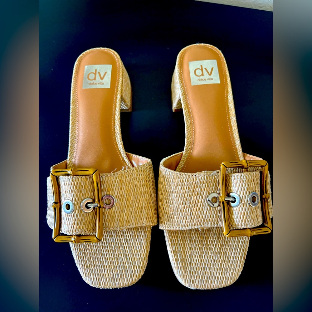 Dolce Vita Rattan Slide Size 8